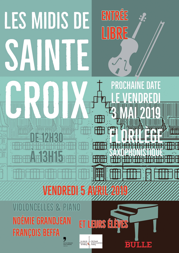Les Midis de Ste-Croix à la chapelle de Ste-Croix - Violoncelle et Piano (Noémie Grandjean & François Beffa et leurs élèves)
