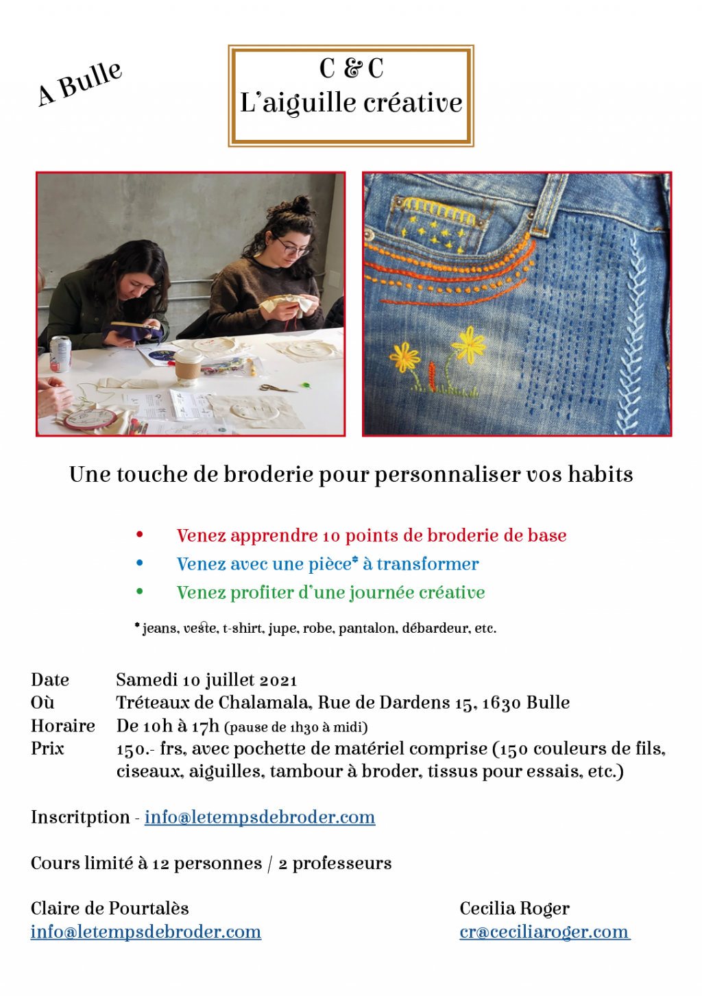 Une touche de broderie pour personnaliser ses habits