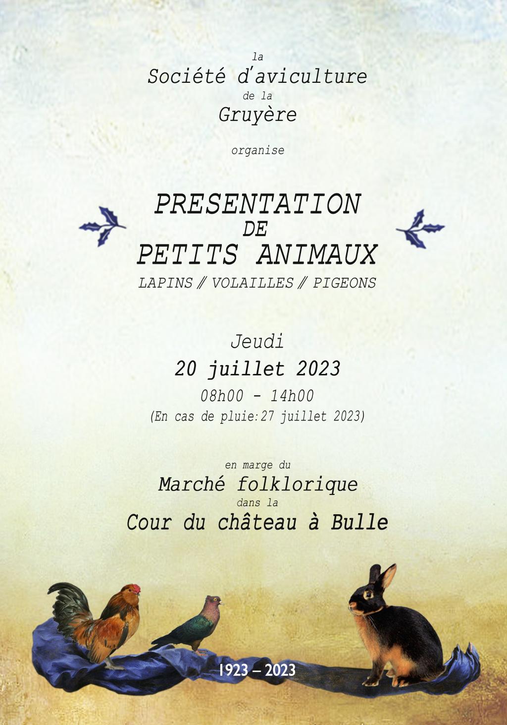 Présentation de petits animaux