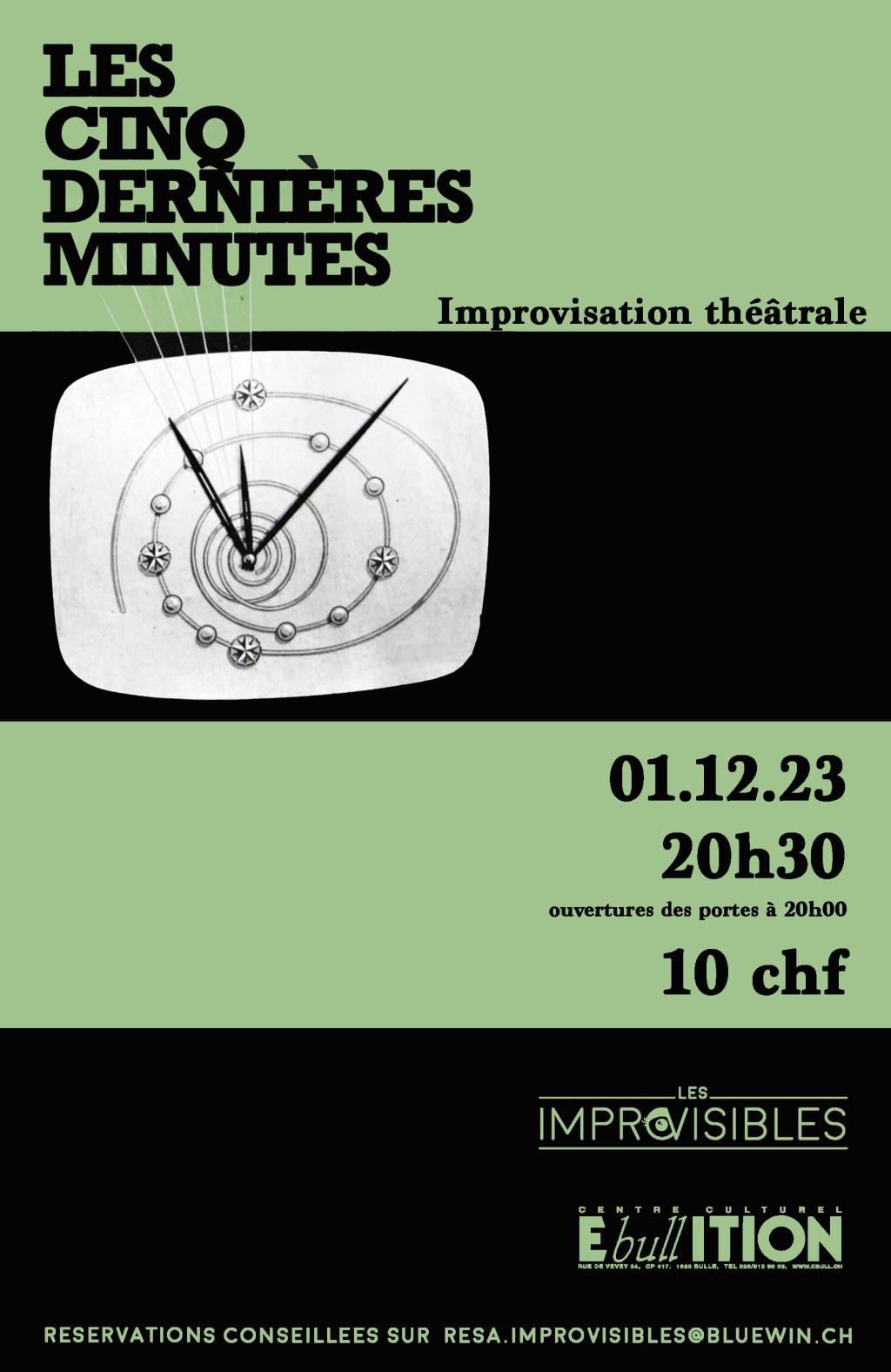 LES CINQ DERNIERES MINUTES - Spectacle improvisé