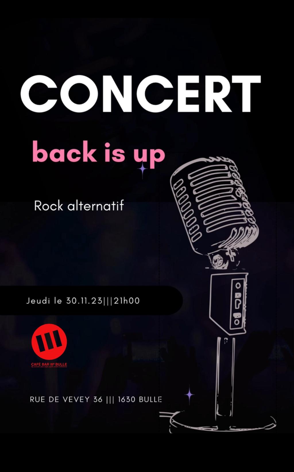 Concert de "Back is up"