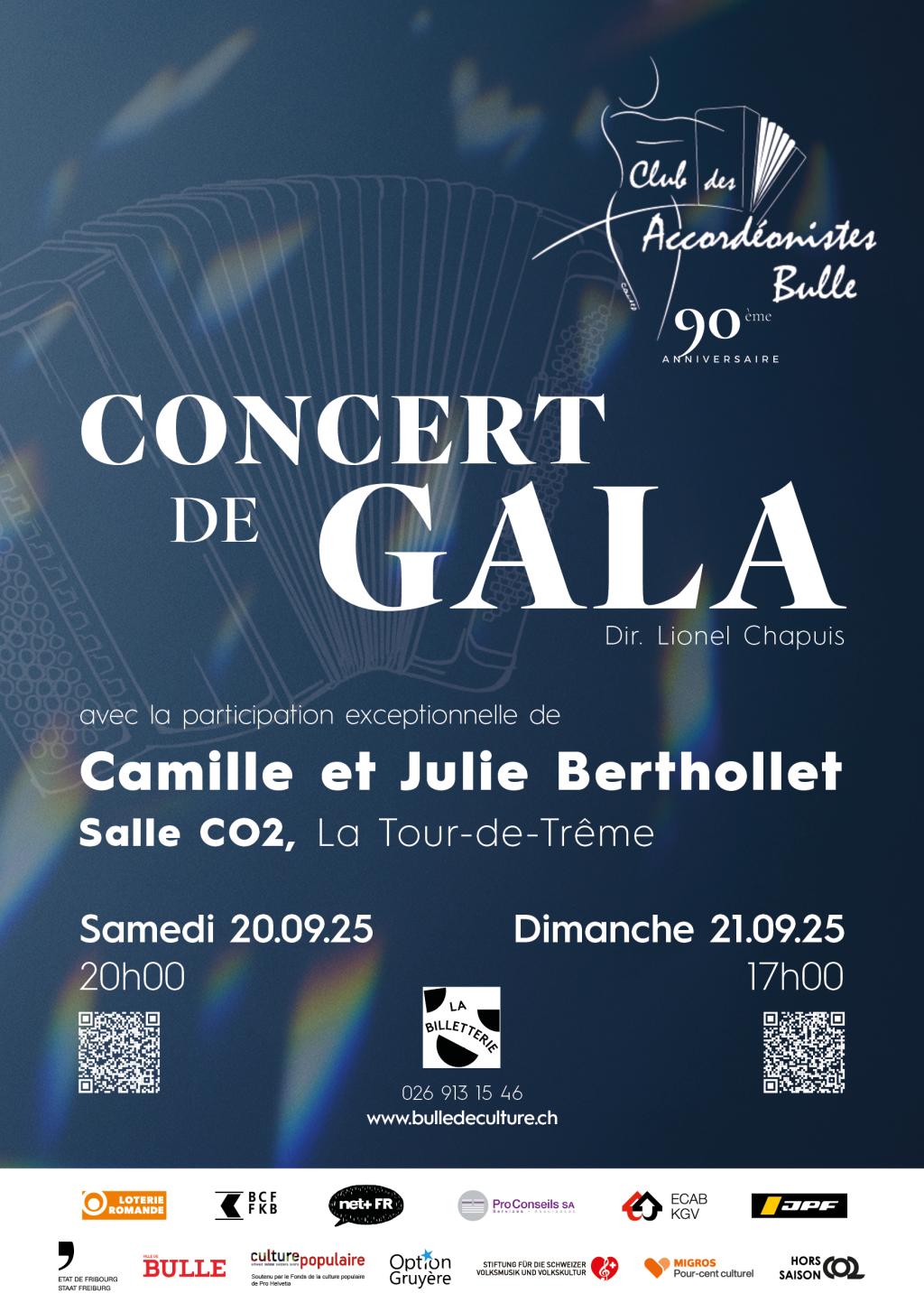 Concert de gala du Club des accordéonistes de Bulle