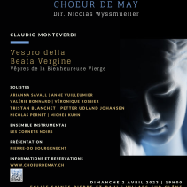 Concert du Vendredi Saint - Vêpres de la Vierge Marie de Claudio Monteverdi