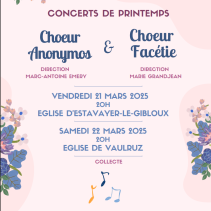 Concerts de printemps des choeurs Anonymos et Facétie