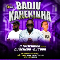 "Badju Kanekinha" Afro Kizomba Party w/ DJ Pensador (CPV) + DJ Semedo (CPV) + Deejay Tuba (PRT)