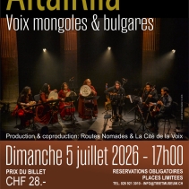 Concert - AltaiRila: voix mongoles et bulgares